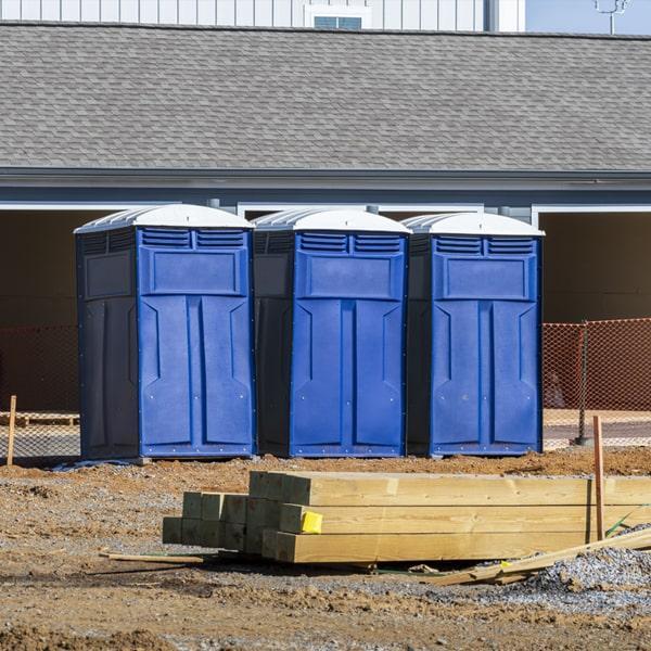 Heavy-duty construction site porta potty in Plano, Texas